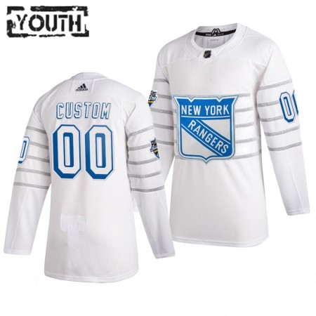 New York Rangers Personalizado Wit Adidas 2020 NHL All-Star Authentic Shirt - Kinderen
